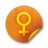 Orange sticker badges 082